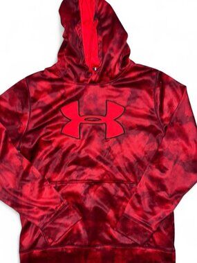 Under Armour Men's Red Hooded Sweatshirt